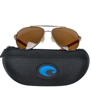 COSTA Del Mar Peli Polariized Sunglasses Rose Gold/Copper - $298.